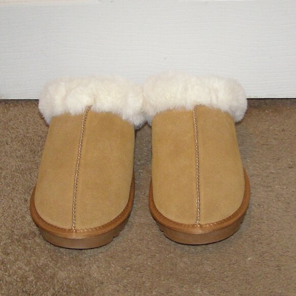 NIB size 9 Flexus Tan suede slippers by Sprig Step MADE IN ITALY - Picture 7 of 15